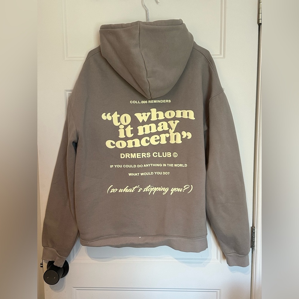 earthy brown/taupe zip-up hoodie, DRMERS CLUB ☁️